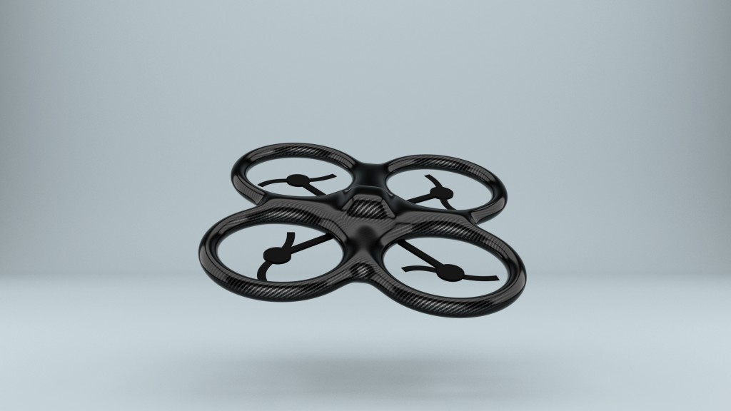 Quadrocopter (High-Poly & Low-Poly Gaming-Ready) preview image 1